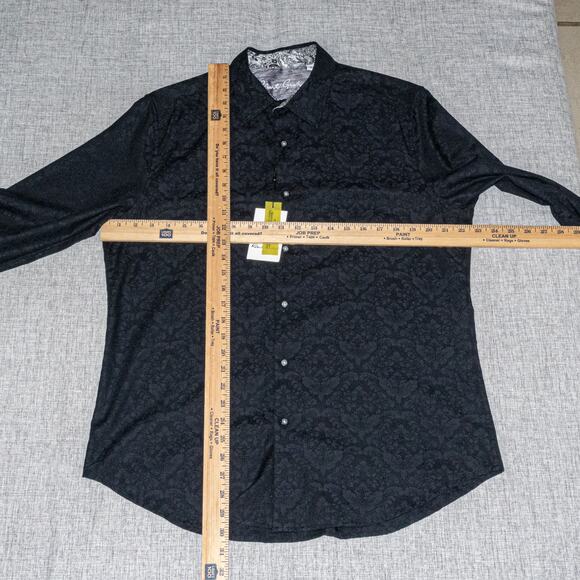 Robert Graham Men's Medium Bayview Button Down Shirt Textured floral NWT - Picture 10 of 10